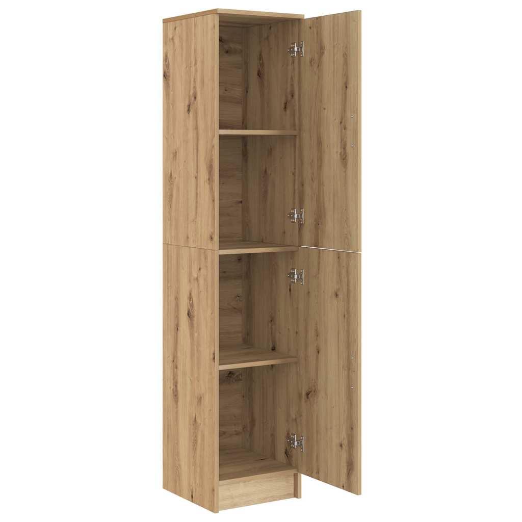 Highboard Eiche handwerklich 35 x 39 x 168 cm Holzwerkstoff