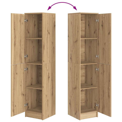 Highboard Eiche handwerklich 35 x 39 x 168 cm Holzwerkstoff