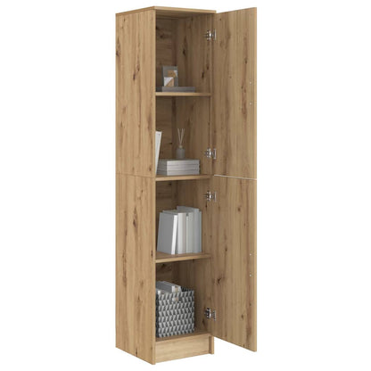 Highboard Eiche handwerklich 35 x 39 x 168 cm Holzwerkstoff