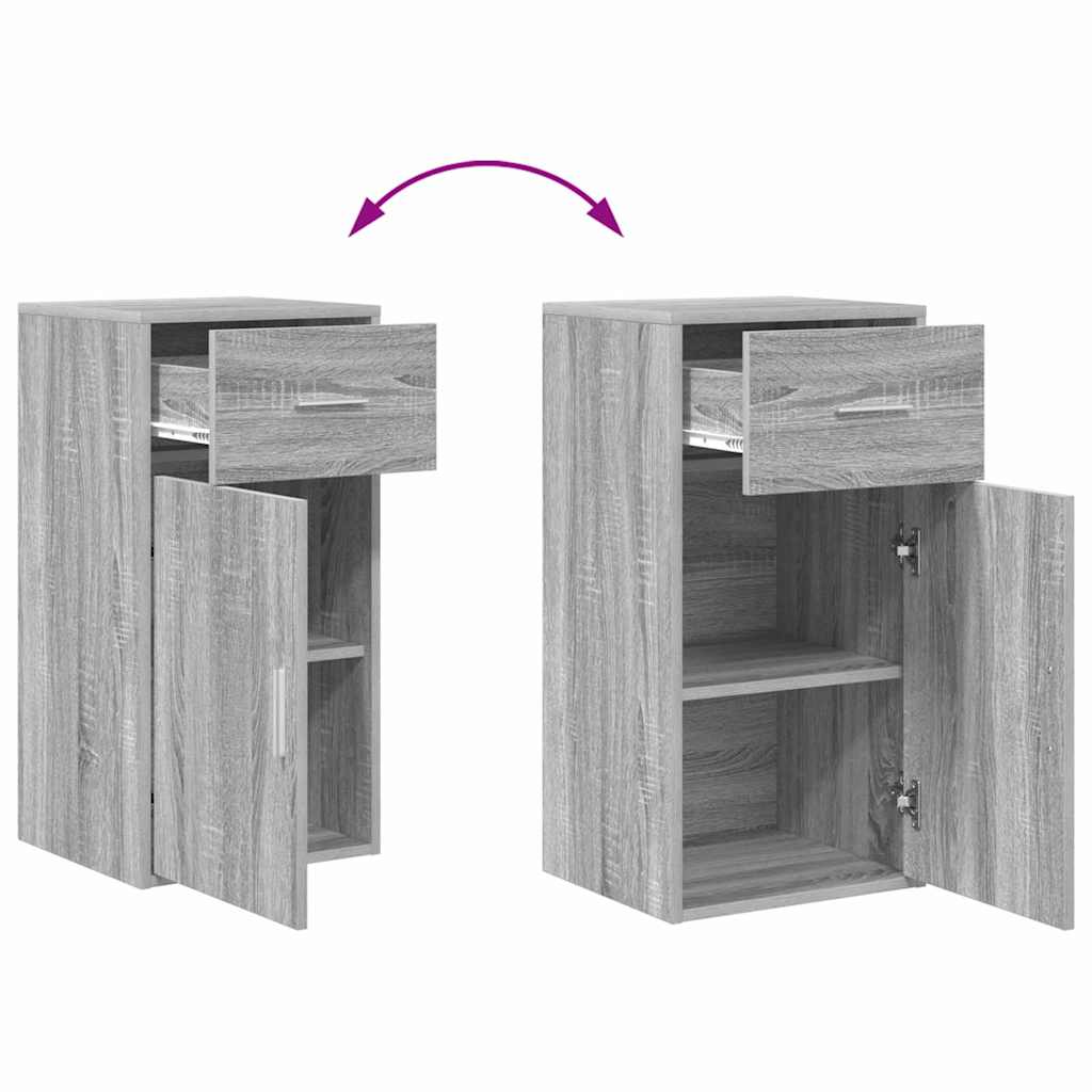 Sideboard Grau Sonoma 38 x 34,5 x 75 cm Holzwerkstoff