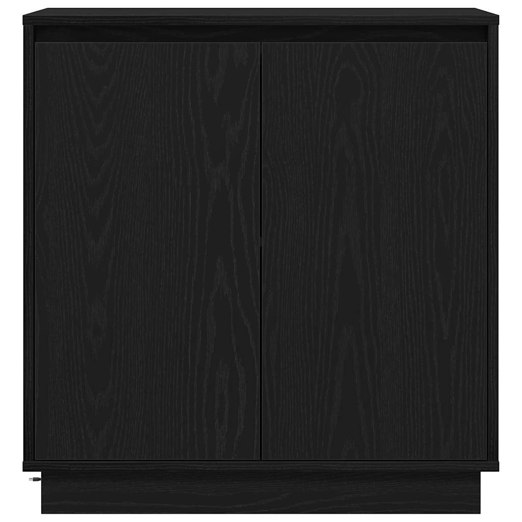 Sideboard Schwarz Eichen-Optik 71 x 34,5 x 75 cm Holzwerkstoff