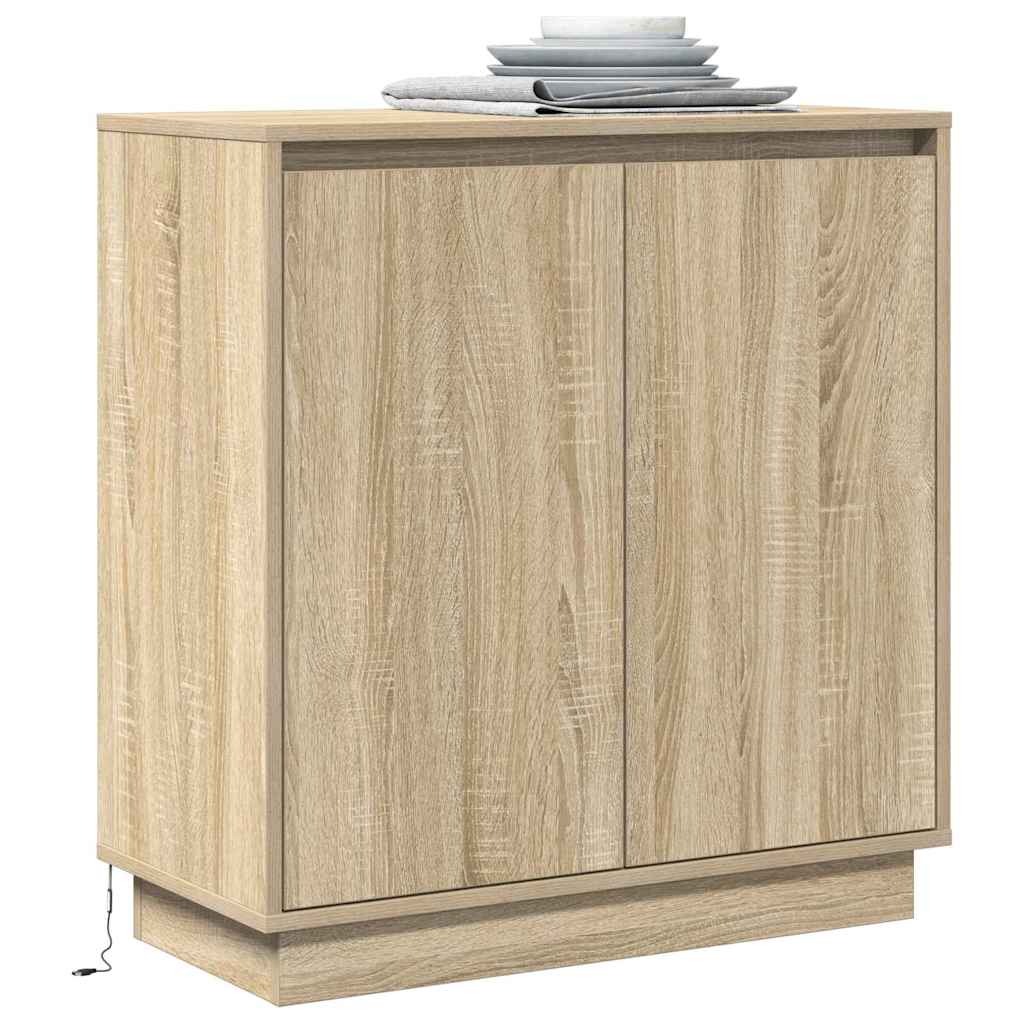 Sideboard mit Tür Sonoma-Eiche 71 x 34,5 x 75 cm Holzwerkstoff