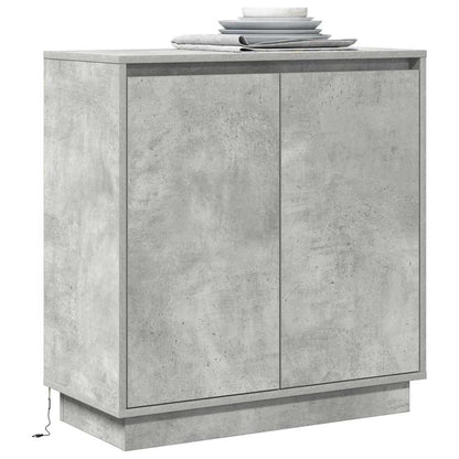 Sideboard mit Regal Beton Grau 71 x 34,5 x 75 cm Holzwerkstoff