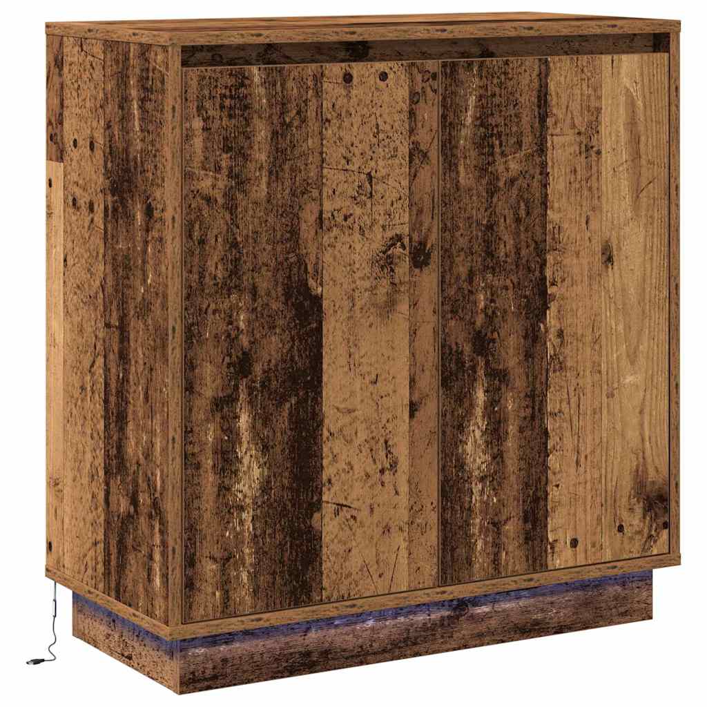 Sideboard mit Regal Altholz 71 x 34,5 x 75 cm Holzwerkstoff