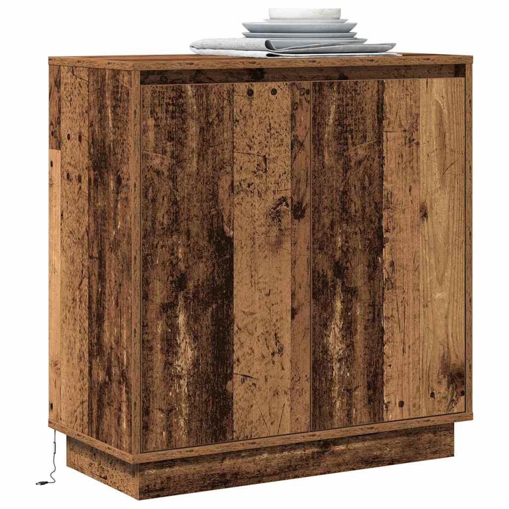 Sideboard mit Regal Altholz 71 x 34,5 x 75 cm Holzwerkstoff