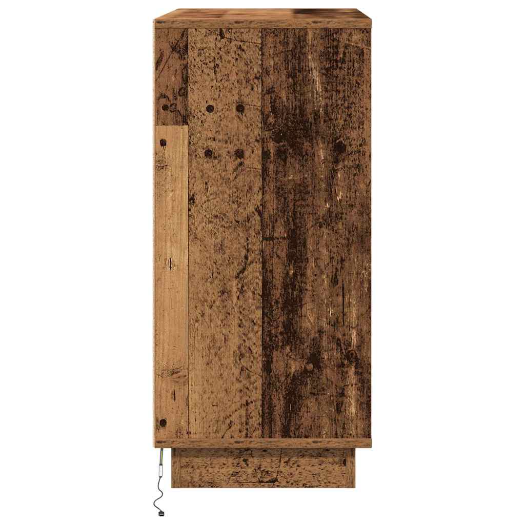 Sideboard mit Regal Altholz 71 x 34,5 x 75 cm Holzwerkstoff