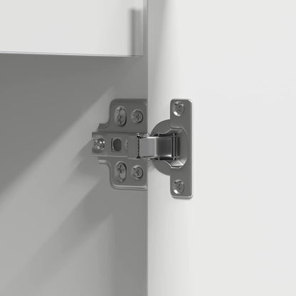 Sideboard mit Regal mit Tür Weiß 90 x 32 x 75 cm Holzwerkstoff