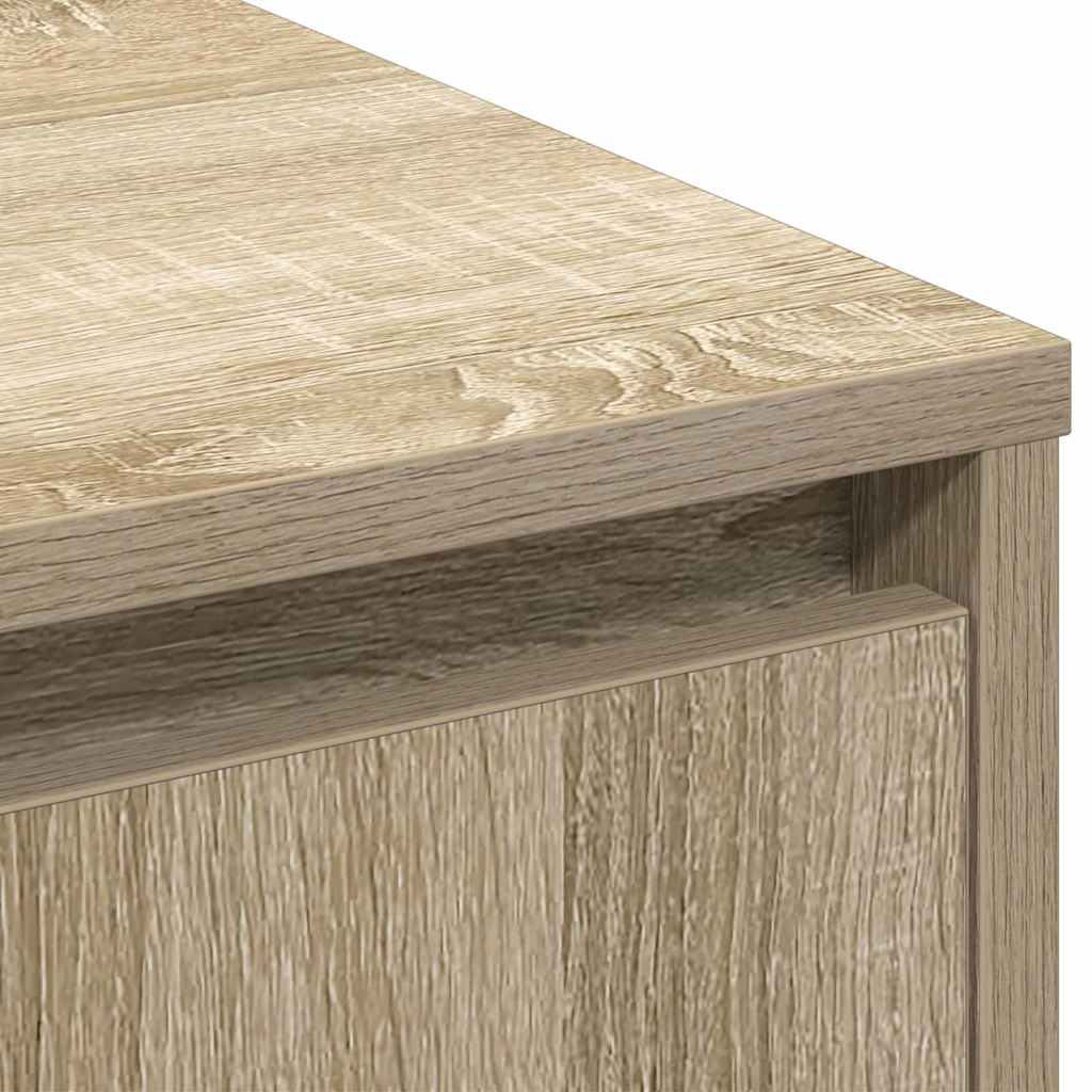 Sideboard mit Regal Sonoma Eiche 90 x 32 x 75 cm Holzwerkstoff