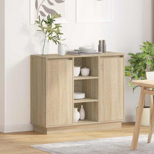 Sideboard mit Regal Sonoma Eiche 90 x 32 x 75 cm Holzwerkstoff