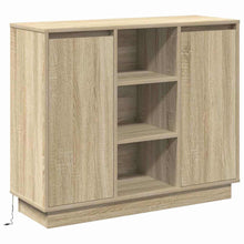 Sideboard mit Regal Sonoma Eiche 90 x 32 x 75 cm Holzwerkstoff