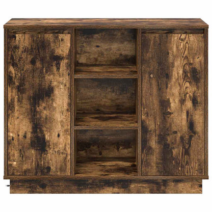 Sideboard Geräucherte Eiche 90 x 32 x 75 cm Holzwerkstoff