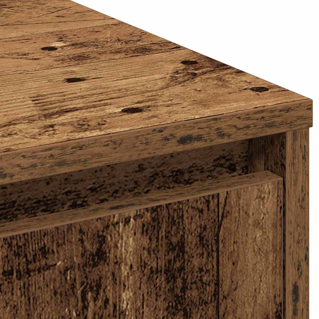 Sideboard mit Regal Altholz 90 x 32 x 75 cm Holzwerkstoff