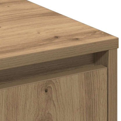 Sideboard mit Regal Artisan Eiche 90 x 32 x 75 cm Holzwerkstoff