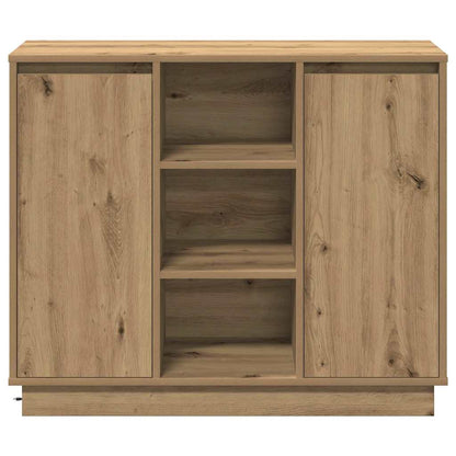 Sideboard mit Regal Artisan Eiche 90 x 32 x 75 cm Holzwerkstoff