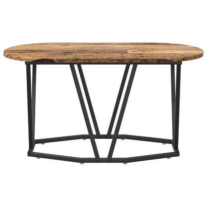 Couchtisch Altholz 80 x 40 x 40,5 cm Sperrholz und Metall