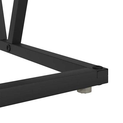 Couchtisch Schwarze Eiche 100 x 50 x 40 cm Sperrholz und Metall