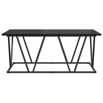 Couchtisch Schwarze Eiche 100 x 50 x 40 cm Sperrholz und Metall