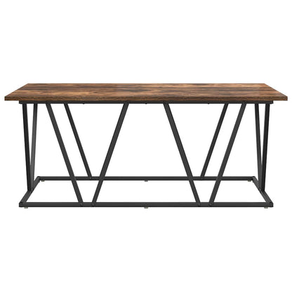 Couchtisch Räuchereiche 100 x 50 x 40 cm Sperrholz und Metall