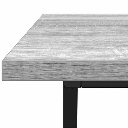 Couchtisch Grau Sonoma 100 x 50 x 40 cm Sperrholz und Metall
