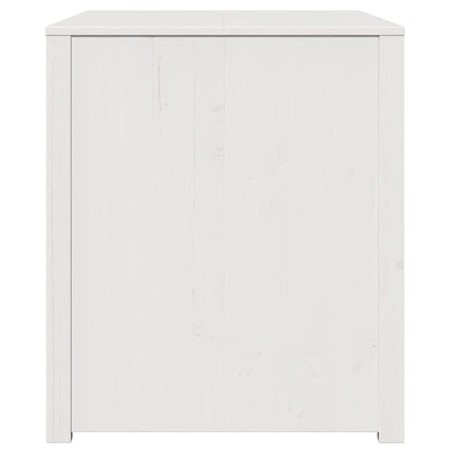 Küchenschrank mit Regal Weiß 106 x 55 x 64 cm Massivholz Kiefer