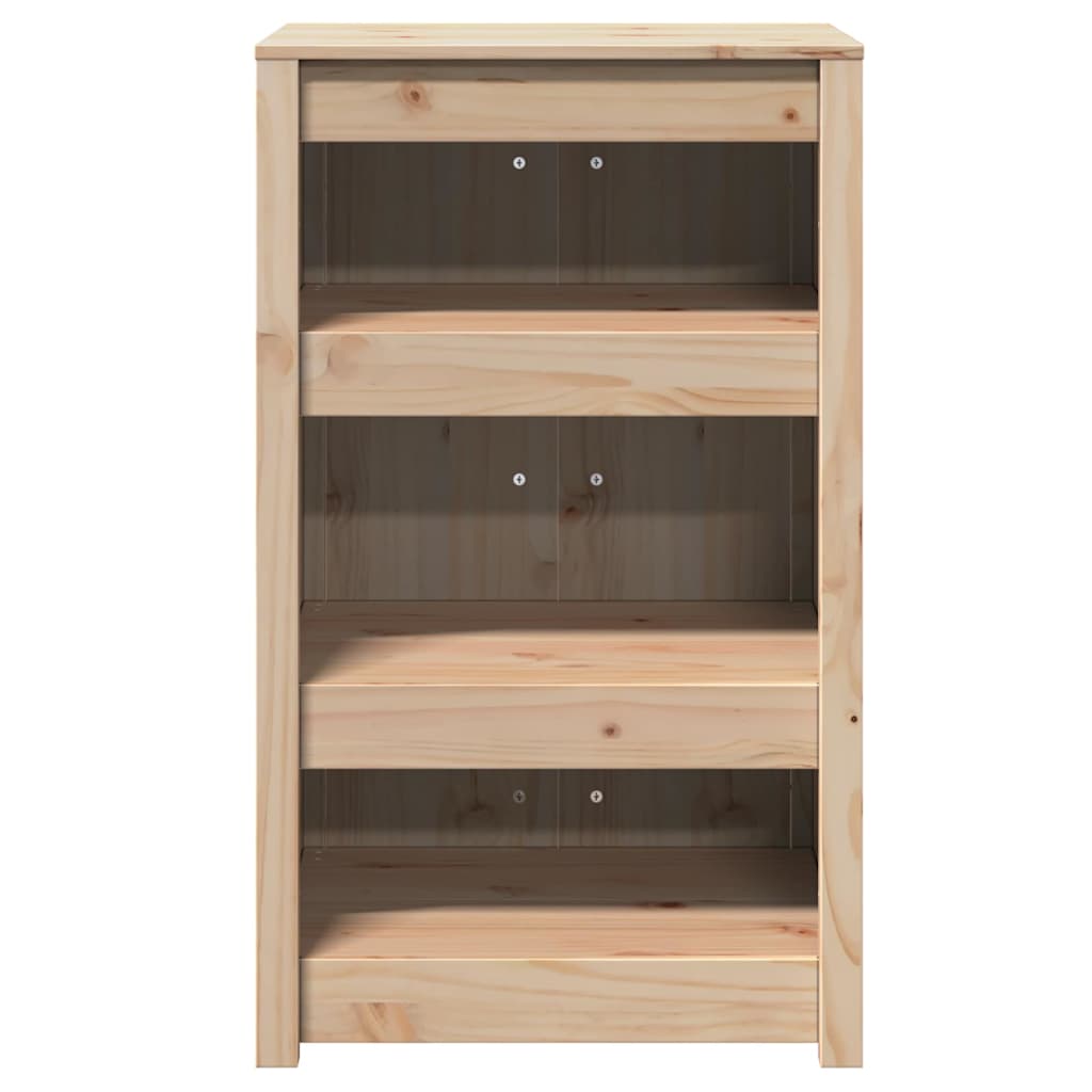 Küchenschrank mit Regal Braun 55 x 55 x 92 cm Massivholz Kiefer