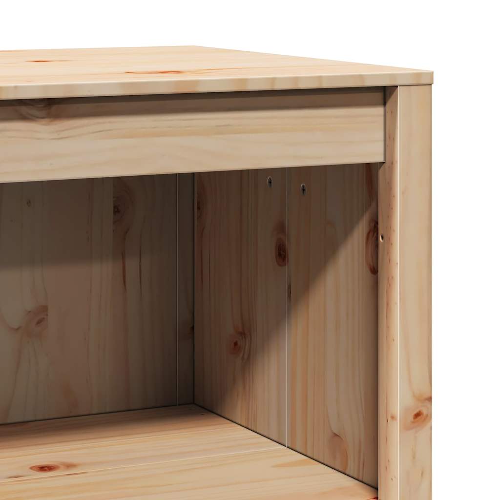 Küchenschrank Braun 106 x 55 x 92 cm Massivholz Kiefer