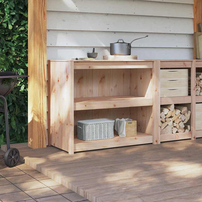 Küchenschrank Braun 106 x 55 x 92 cm Massivholz Kiefer