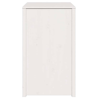 Küchenschrank mit Regal Weiß 106 x 55 x 92 cm Massivholz Kiefer