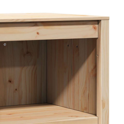 Küchenschrank mit Regal Braun 55 x 55 x 92 cm Massivholz Kiefer