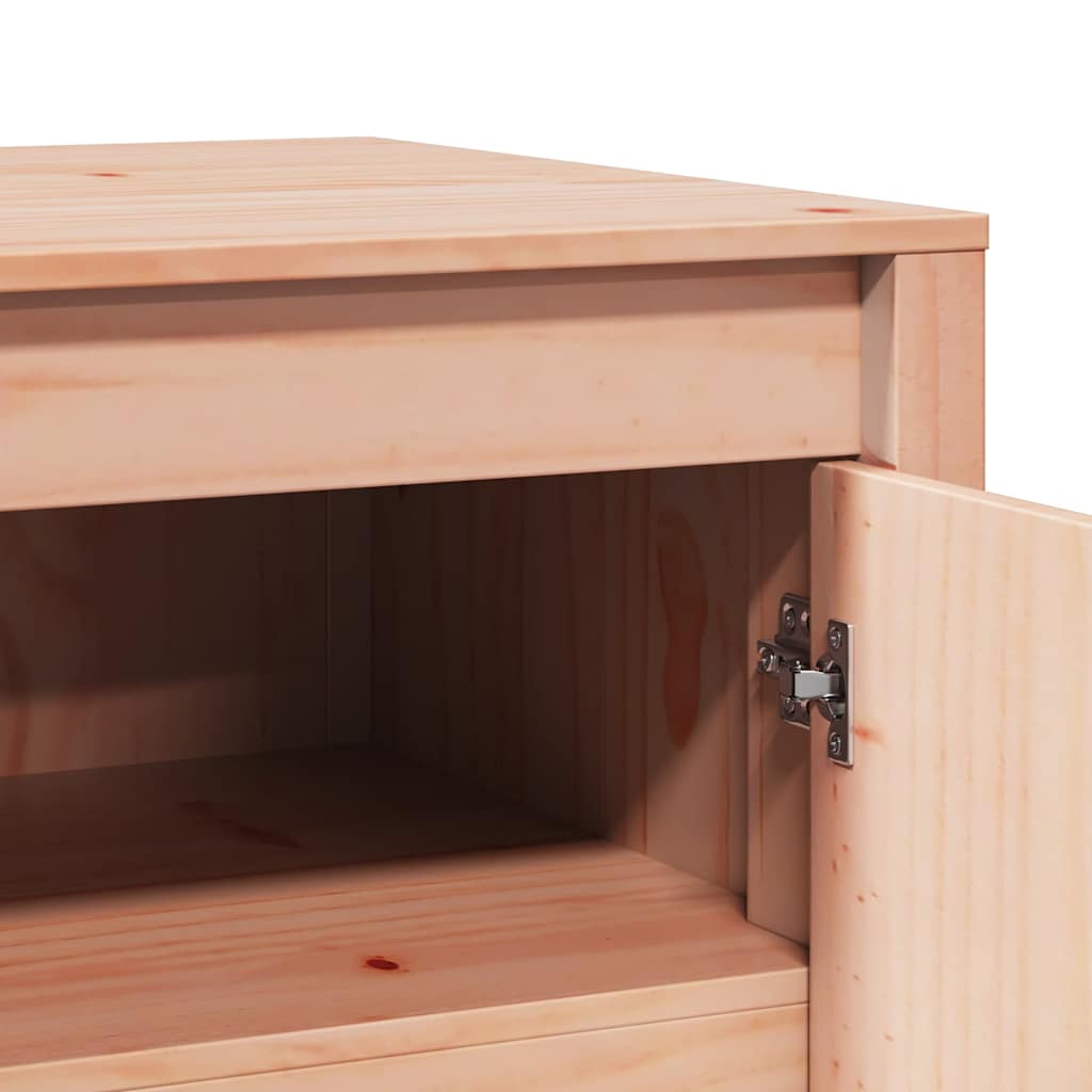 Küchenschrank mit Tür Braun 106 x 55 x 64 cm Massivholz Kiefer