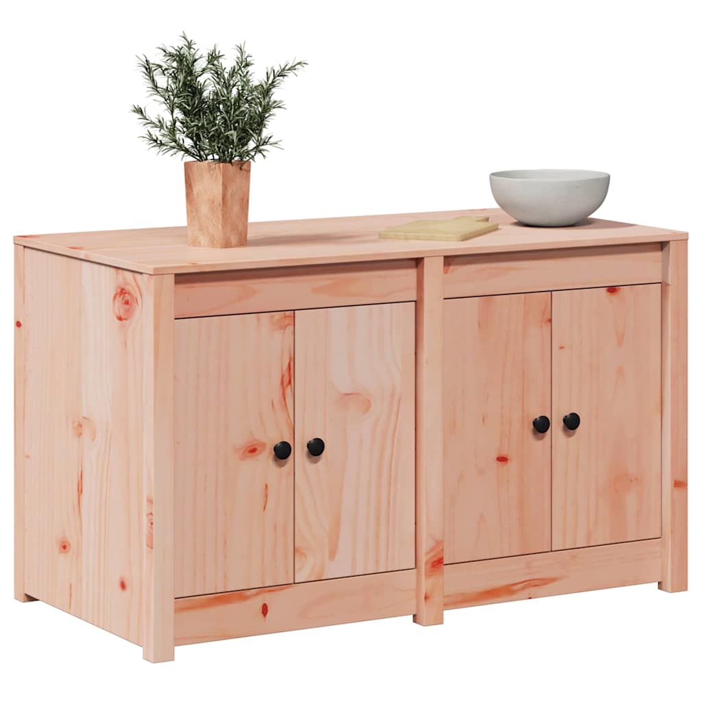 Küchenschrank mit Tür Braun 106 x 55 x 64 cm Massivholz Kiefer