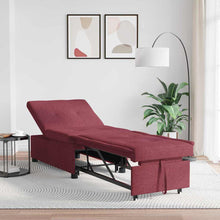 Sofa Bett Rot 194 x 67 x 37 cm Stoff