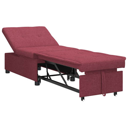 Sofa Bett Rot 194 x 67 x 37 cm Stoff