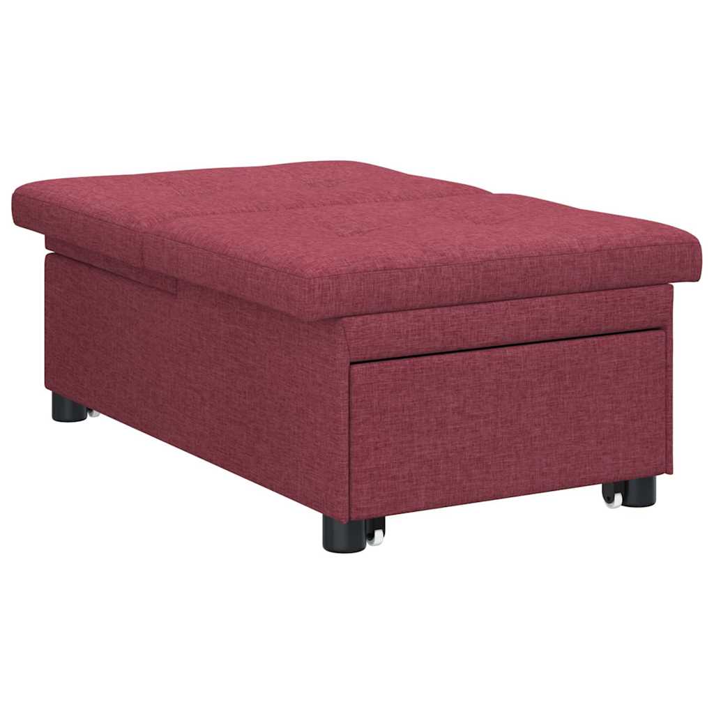 Sofa Bett Rot 194 x 67 x 37 cm Stoff
