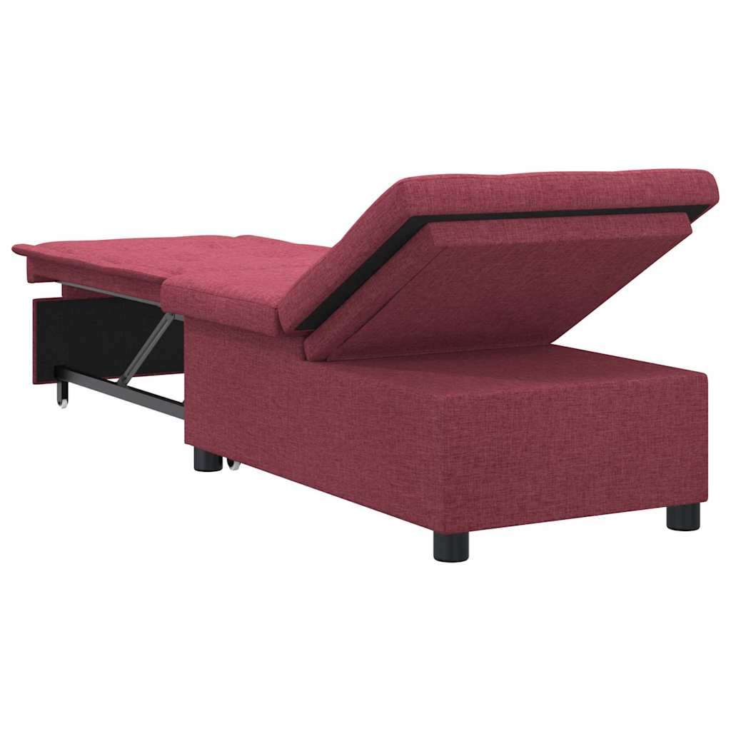 Sofa Bett Rot 194 x 67 x 37 cm Stoff