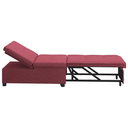 Sofa Bett Rot 194 x 67 x 37 cm Stoff