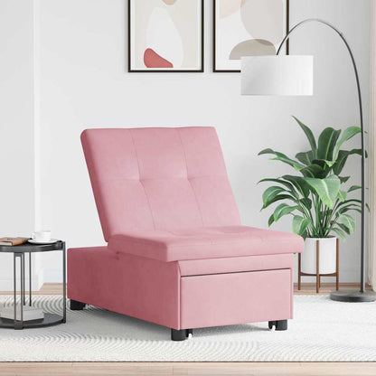 Schlafsofa Rosa 67 x 194 x 38 cm Samt