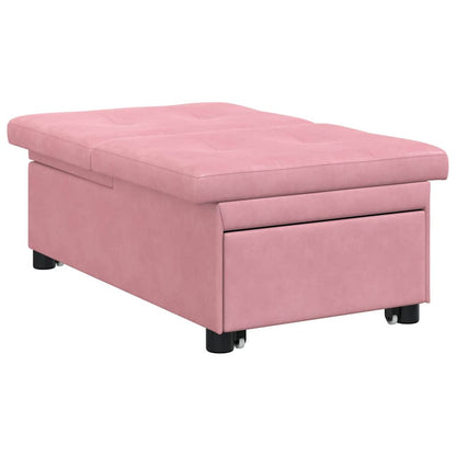 Schlafsofa Rosa 67 x 194 x 38 cm Samt