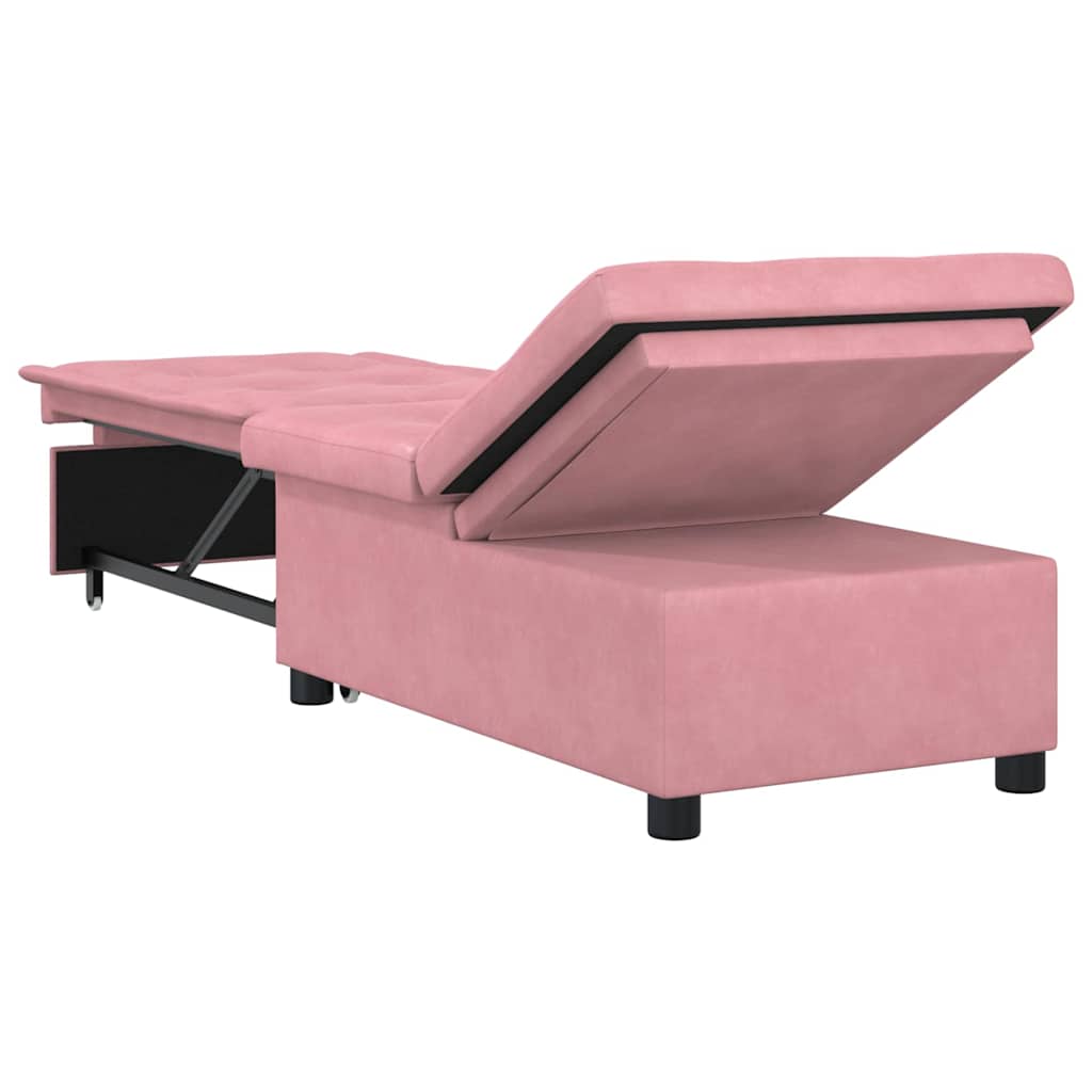 Schlafsofa Rosa 67 x 194 x 38 cm Samt