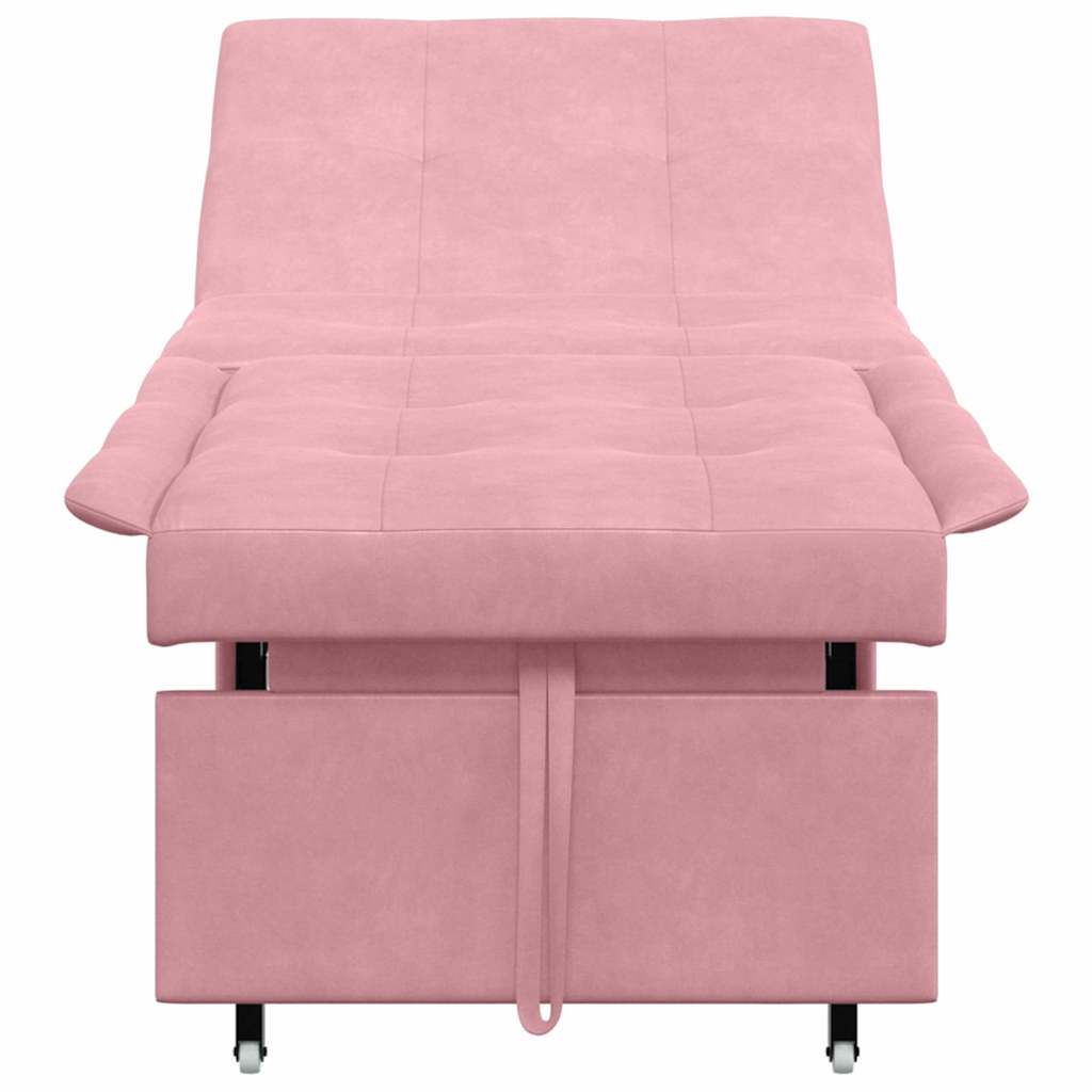 Schlafsofa Rosa 67 x 194 x 38 cm Samt