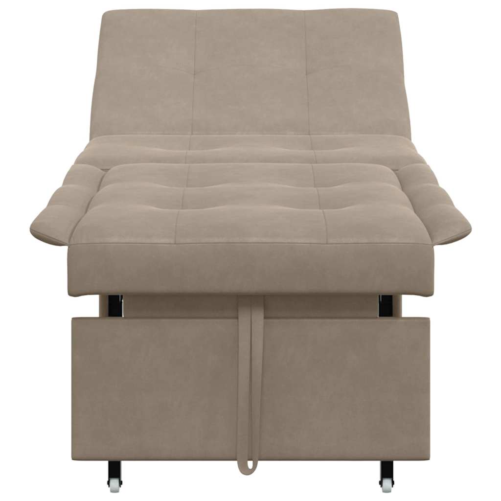 Schlafsofa mit Kissen Taupe 67 x 194 x 82 cm Sperrholz