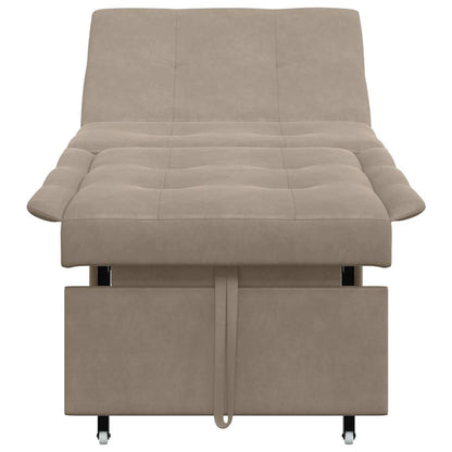 Schlafsofa mit Kissen Taupe 67 x 194 x 82 cm Sperrholz