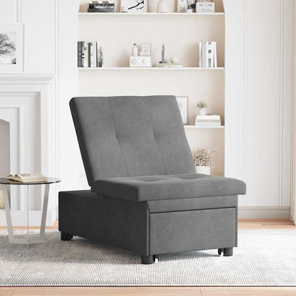Schlafsofa Dunkelgrau 67 x 194 x 82 cm
