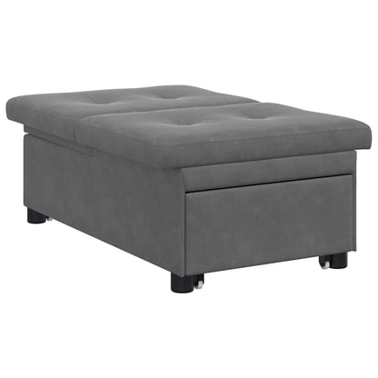 Schlafsofa Dunkelgrau 67 x 194 x 82 cm