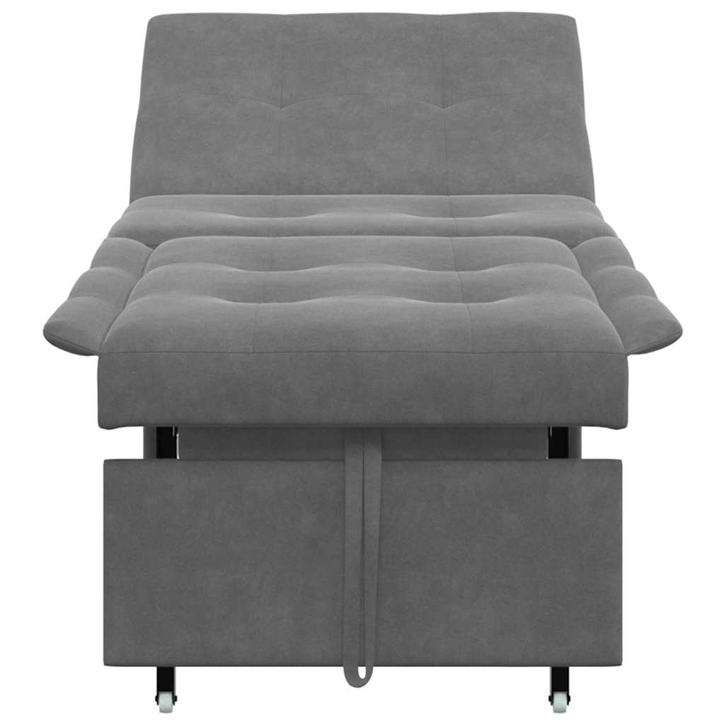 Schlafsofa Dunkelgrau 67 x 194 x 82 cm