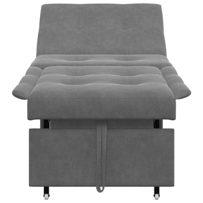 Schlafsofa Dunkelgrau 67 x 194 x 82 cm