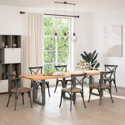 Esstischbeine U-Form 3 Stk. Anthrazit 70x(72-73) cm Stahl