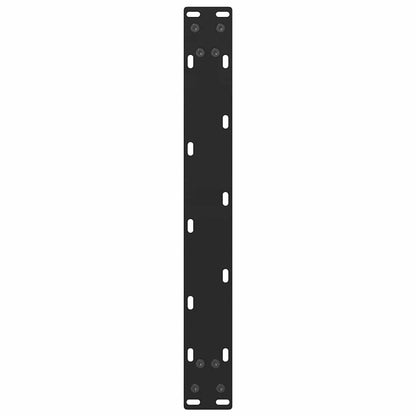 Couchtischbeine Schwarz 2 Stk. 60x(42-43) cm Stahl