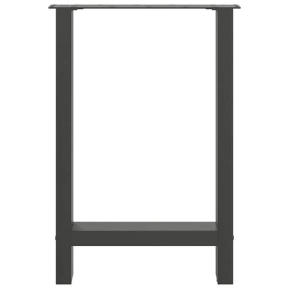 Esstischbeine Anthrazit 2 Stk. 50x(72-73) cm Stahl