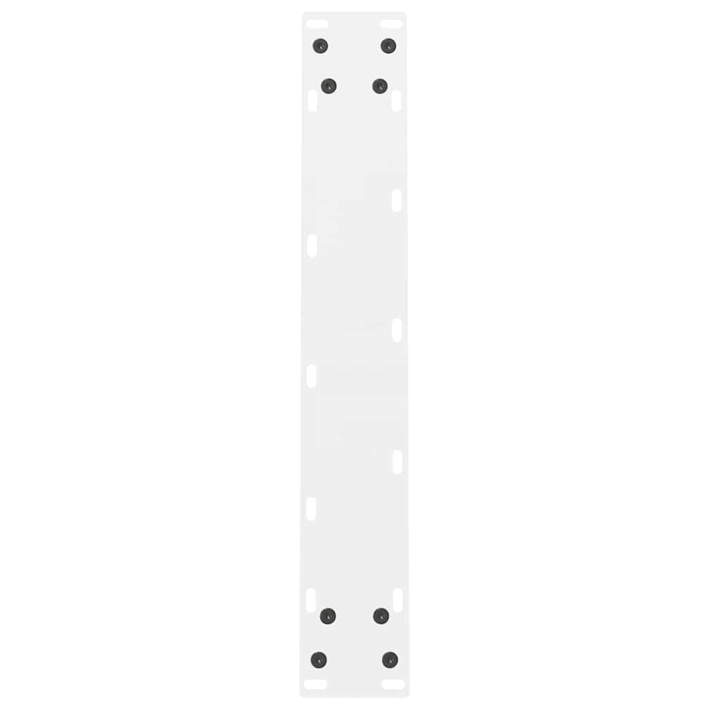 Esstischbeine Weiß 2 Stk. 60x(72-73) cm Stahl